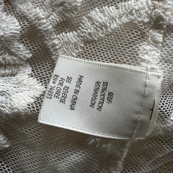 Adiva Boho Embroidered Lace Kimono Open Front Bell Sleeves Sz L - Picture 8 of 8